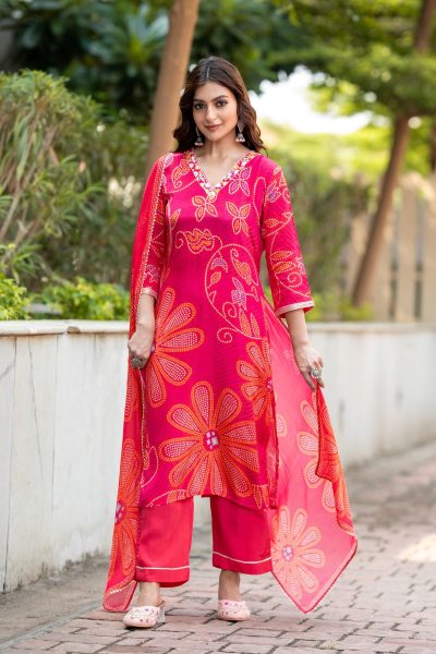 BANDHEJ PRINT SUIT Ethnic