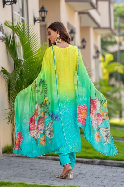 BANDHEJ PRINT SUIT SUITS