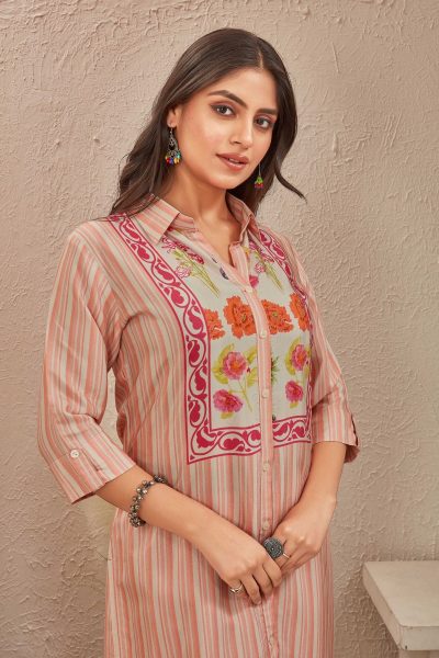 BRIGHT MUSLINE KURTA SET Ethnic