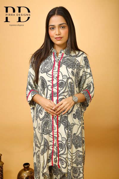 ETHNIC PRINTED KAFTAN STYLE CO ORD SET WESTERN