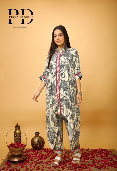 ETHNIC PRINTED KAFTAN STYLE CO ORD SET CO- ORDS