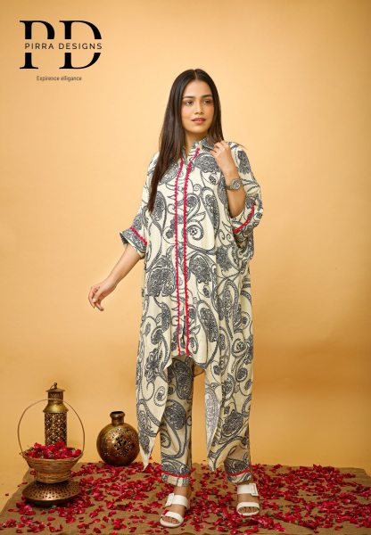 ETHNIC PRINTED KAFTAN STYLE CO ORD SET CO- ORDS