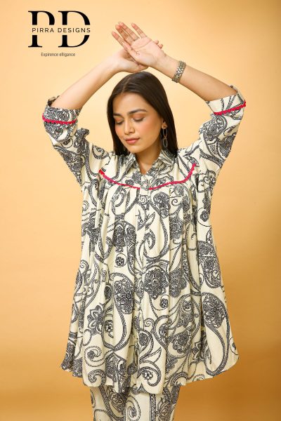 ETHNIC PRINTED TUNIC WITH TROUSER 