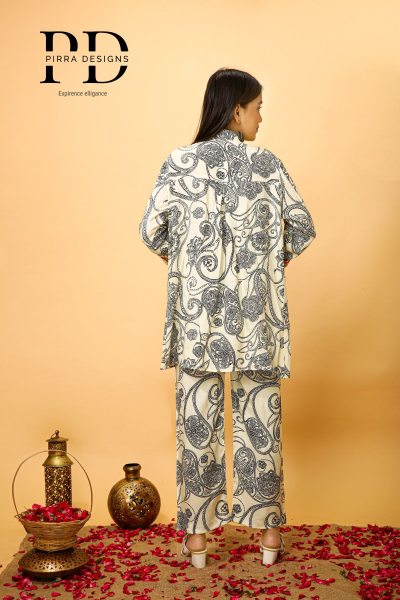 ETHNIC PRINTED TUNIC WITH TROUSER CO- ORDS