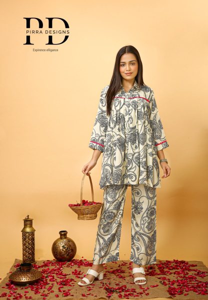 ETHNIC PRINTED TUNIC WITH TROUSER CO- ORDS