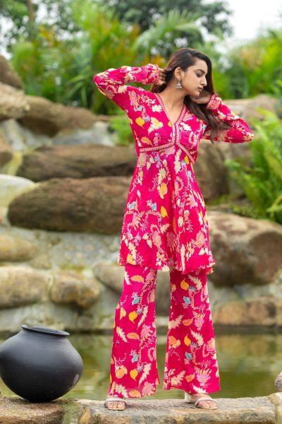 FLORAL PRINTED CO ORD SET WESTERN