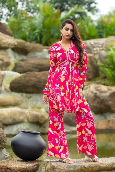 FLORAL PRINTED CO ORD SET CO- ORDS