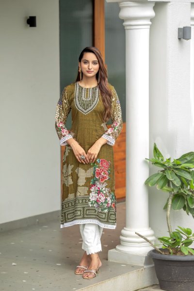 FLORAL PRINTED KURTA WITH TROUSER KURTA SET