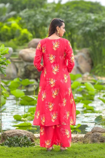 FLORAL PRINTED KURTA WITH TROUSER KURTA SET