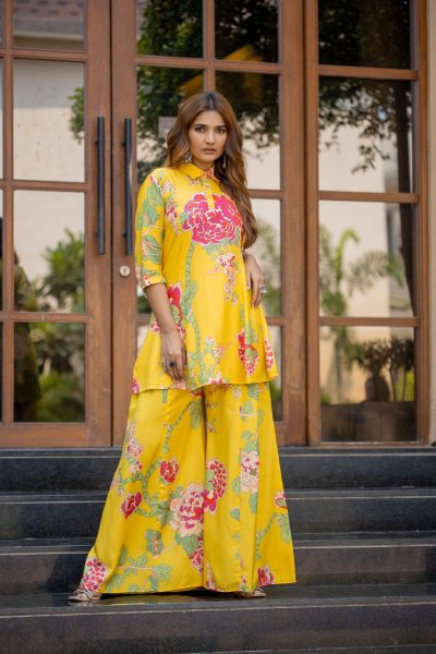 FLORAL PRINTED SHARARA SET 