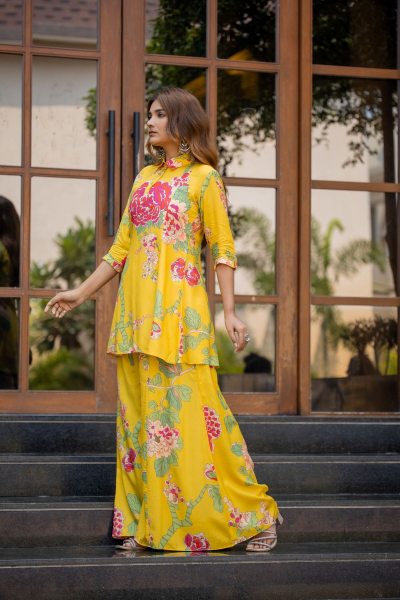 FLORAL PRINTED SHARARA SET SHARARA SET