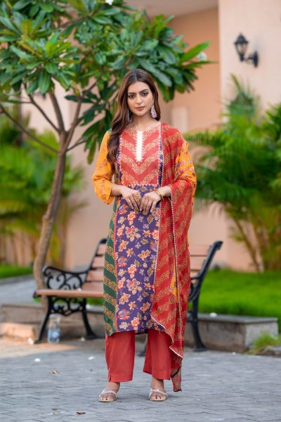 MULTY COLOUR SUIT Ethnic