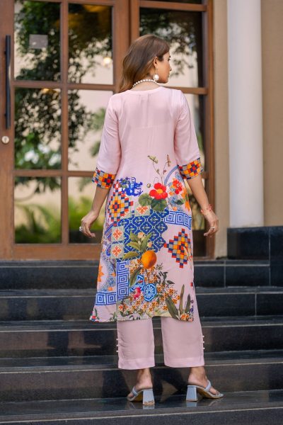 PRINTED KURTA SET WITH HAND WORK KURTA SET