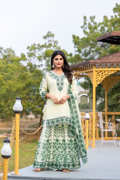 PRINTED SHARARA SET 