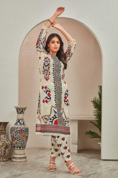 PURE MUSLINE DESIGNER KURTA SET Ethnic