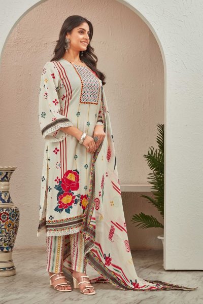 PURE MUSLINE KURTA SET WITH CHIFFON DUPATTA SUITS