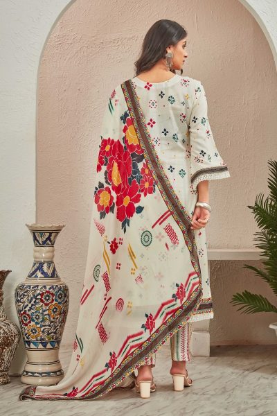 PURE MUSLINE KURTA SET WITH CHIFFON DUPATTA SUITS