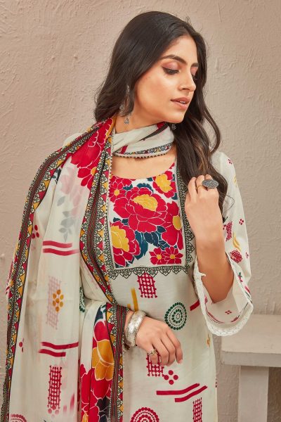 PURE MUSLINE KURTA SET WITH CHIFFON DUPATTA SUITS