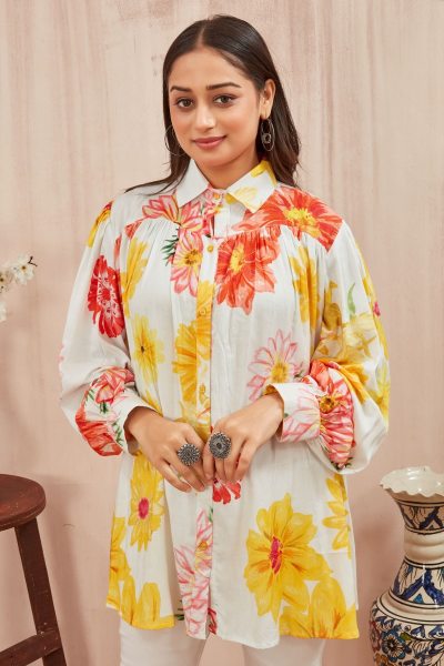 REYON FLORAL PRINTED SHIRT WESTERN