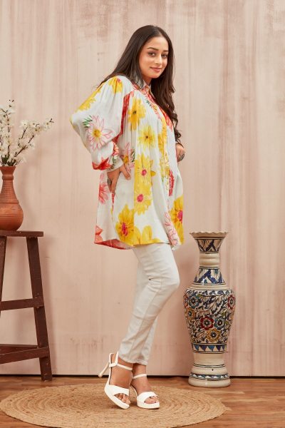 REYON FLORAL PRINTED SHIRT SHIRTS